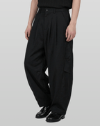 Curved Two-Tuck Side Pants