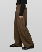Curved Two-Tuck Side Pants