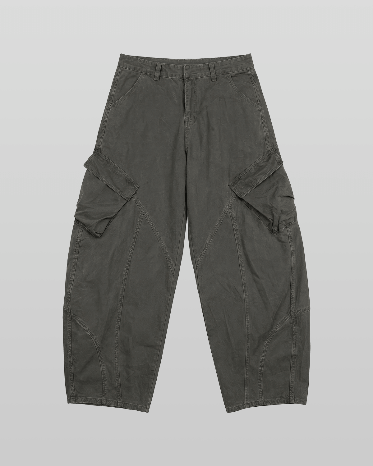 Cut-out Pigment Curved Pants