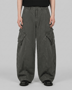 Cut-out Pigment Curved Pants