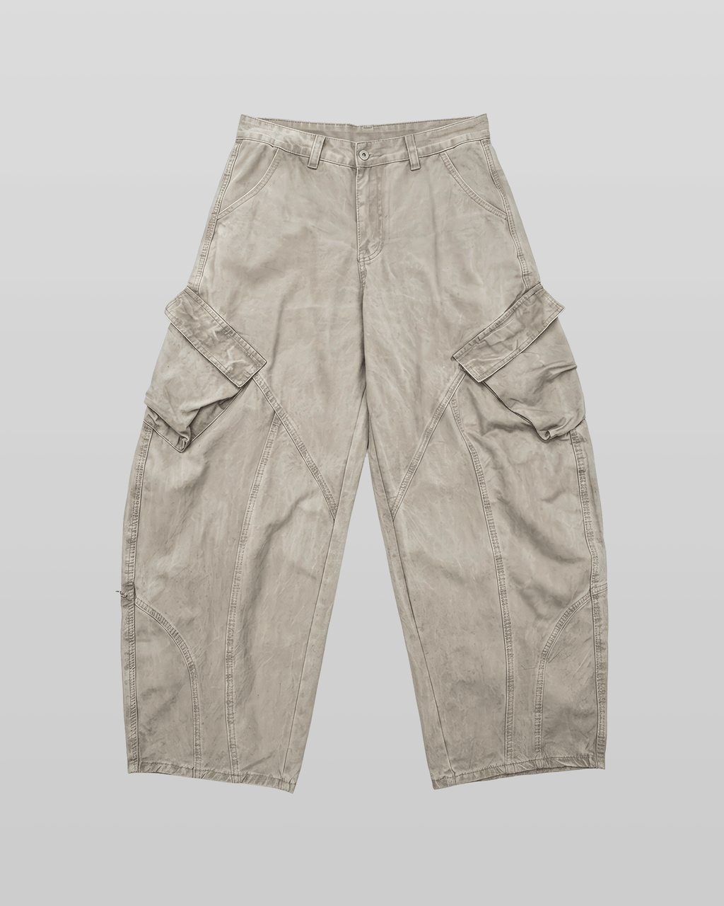 Cut-out Pigment Curved Pants