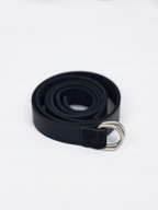 Suede Belt Black front - cleanfit minimal - UNPROVEN