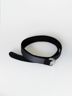 Suede Belt Black front - cleanfit minimal - UNPROVEN
