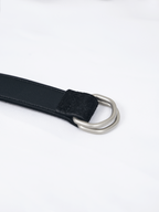 Suede Belt Black front - cleanfit minimal - UNPROVEN