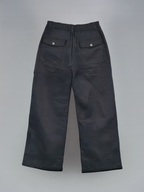 Zip Pants Black – Front view | clean essentials / minimalist | UNPROVEN