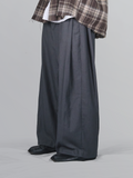 Side Pleat Wide Pants