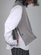 Neck Vest Light-Gray – Front view | clean essentials / minimalist | UNPROVEN