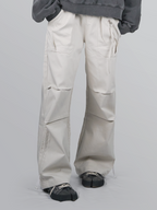 Zip Pants Ivory – Front view | clean essentials / minimalist | UNPROVEN