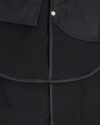 Pocket Tailored Wide Pants | UNPROVEN. Black front - cleanfit minimal - UNPROVEN