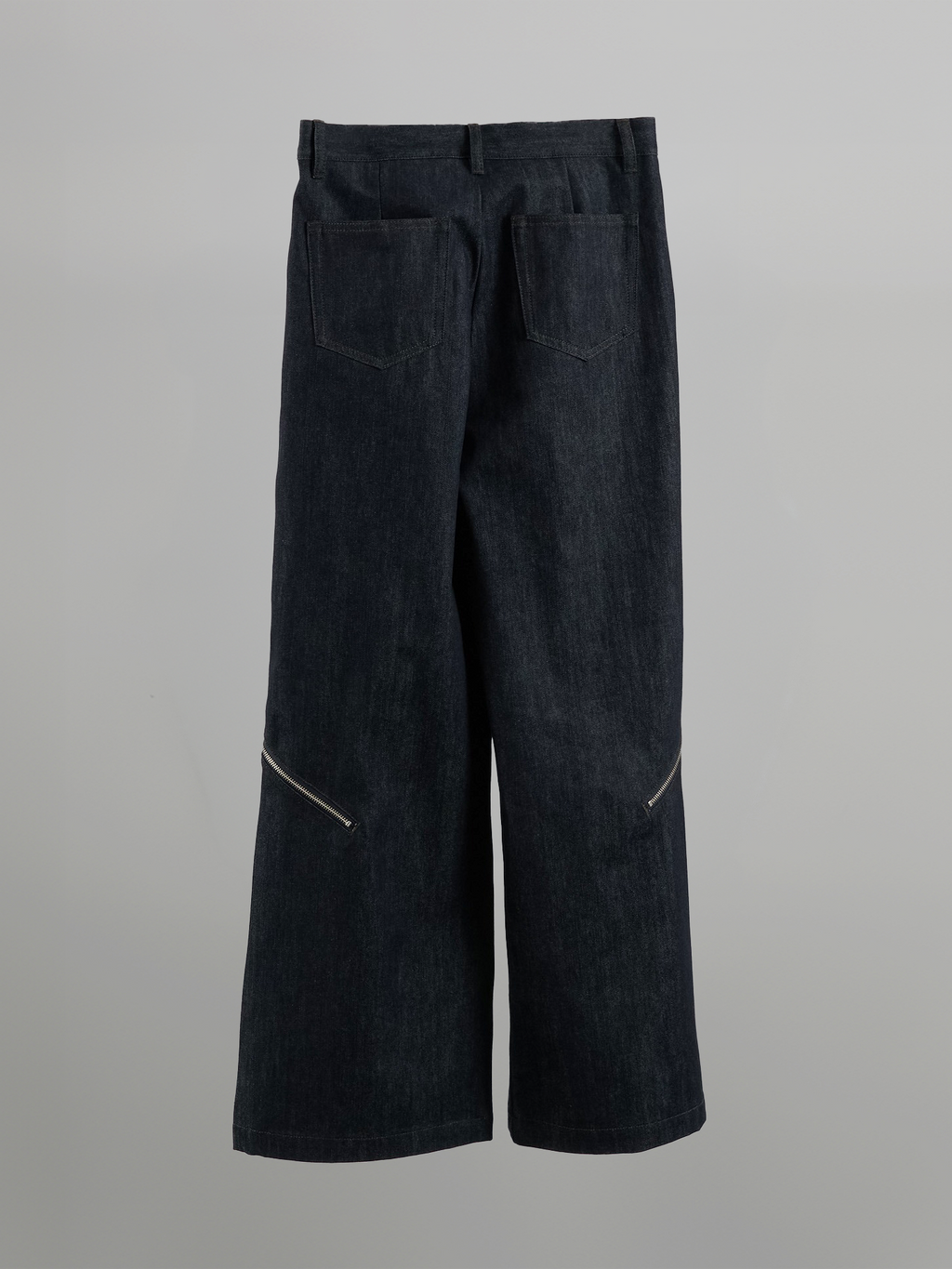 Side Zip Design Denim Jeans