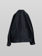 Zip Jacket Dark-Indigo – Front view | clean essentials / minimalist | UNPROVEN