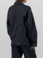 Zip Jacket Dark-Indigo – Front view | clean essentials / minimalist | UNPROVEN