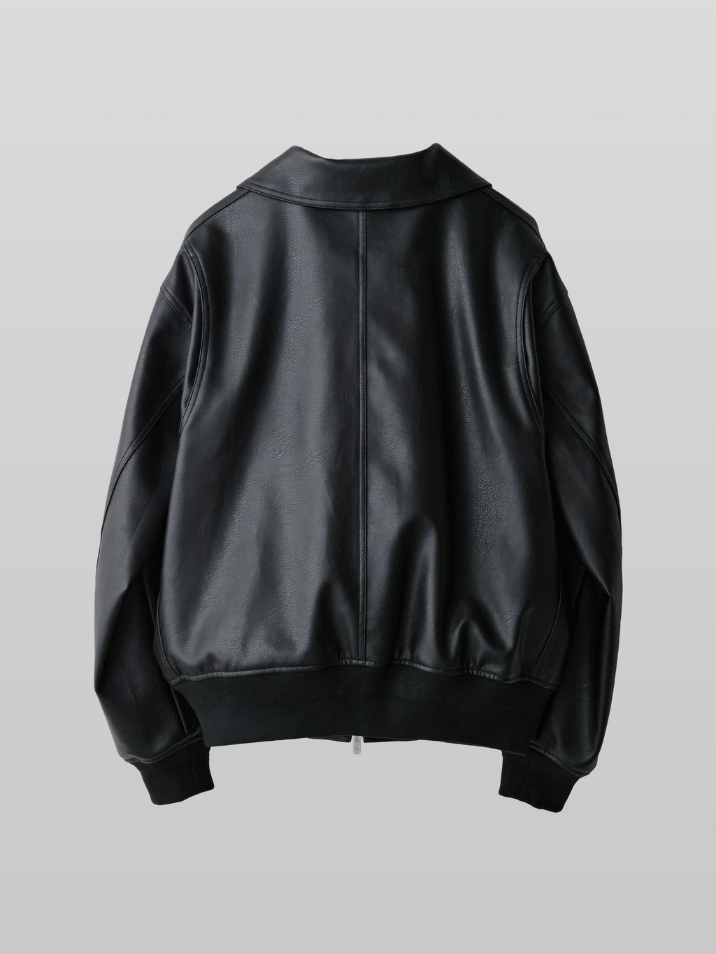 Detachable Boa Artificial Grain Flight Blouson