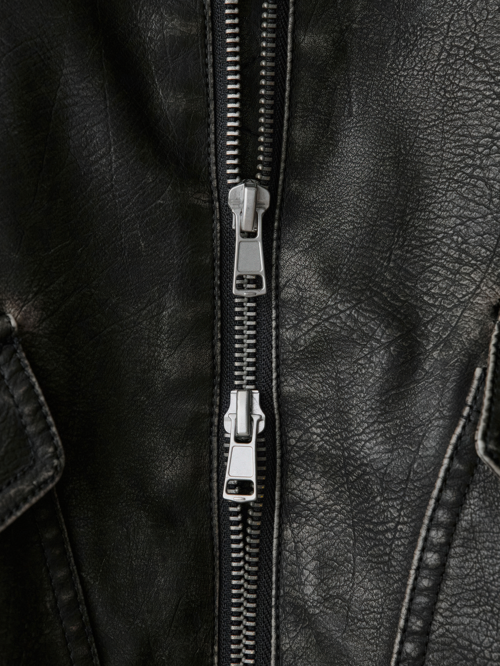 Detachable Boa Artificial Grain Flight Blouson