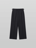Double Button Side-Buckle Pants