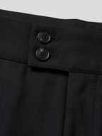 Double Button Side-Buckle Pants