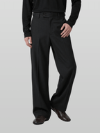 Double Button Side-Buckle Pants