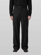 Double Button Side-Buckle Pants