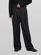 Double Button Side-Buckle Pants