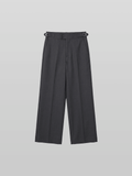 Double Button Side-Buckle Pants