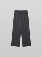 Double Button Side-Buckle Pants