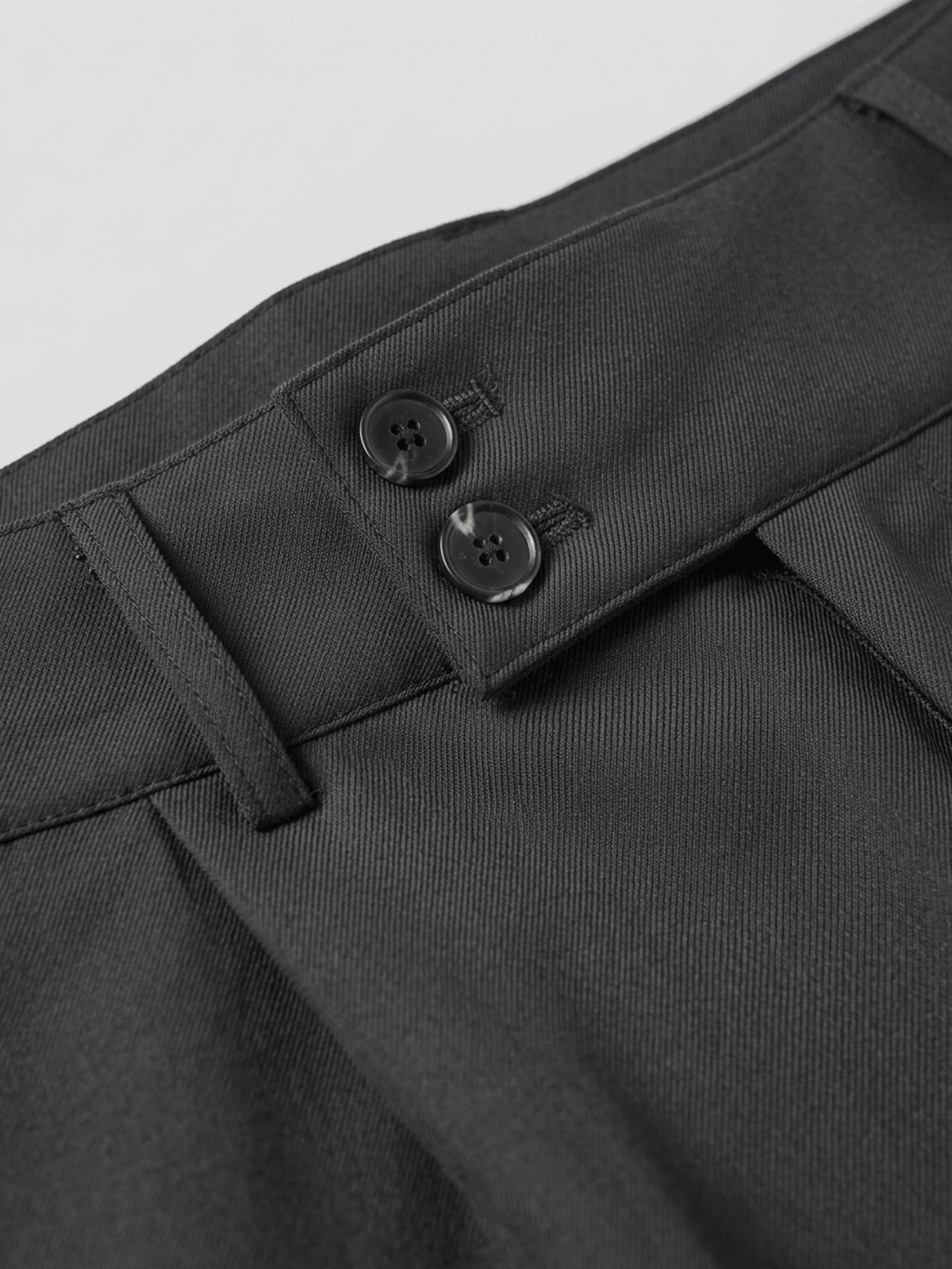 Double Button Side-Buckle Pants