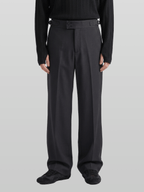 Double Button Side-Buckle Pants