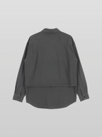 Fishing Shirt Gray-1 – Front view | clean essentials / minimalist | UNPROVEN