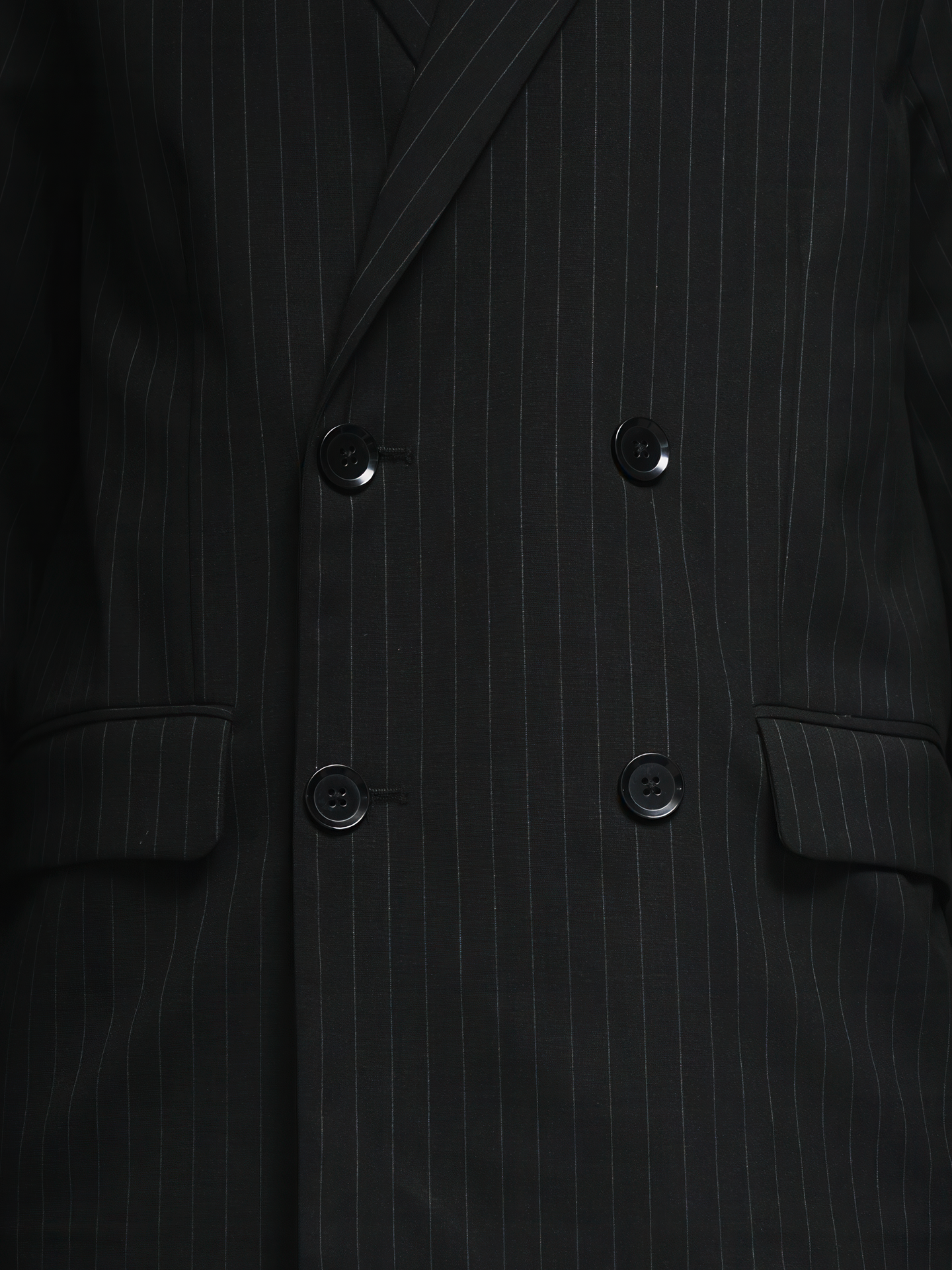 Eyelet Detail Striped Tailored Jacket