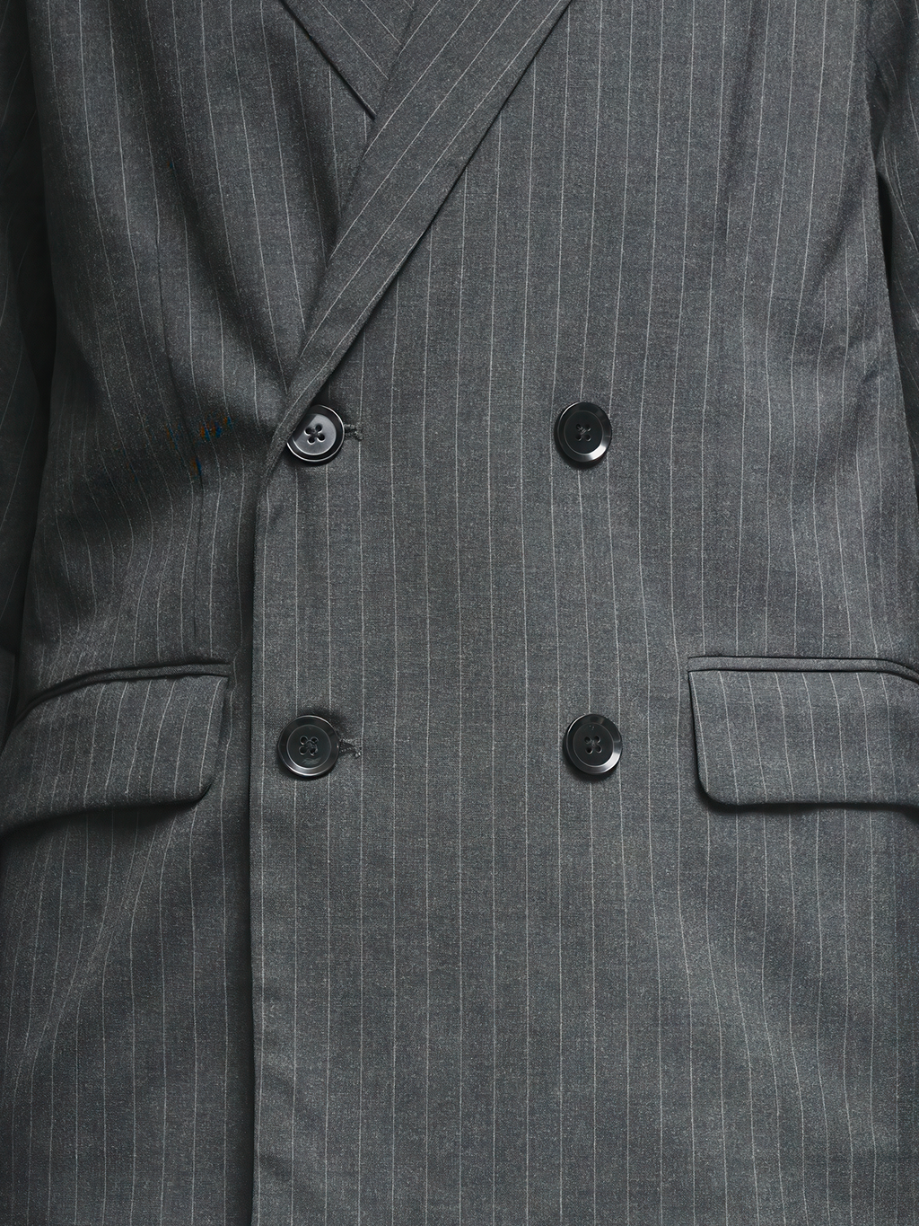 Eyelet Detail Striped Tailored Jacket