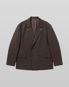 Eyelet Detail Striped Tailored Blazer