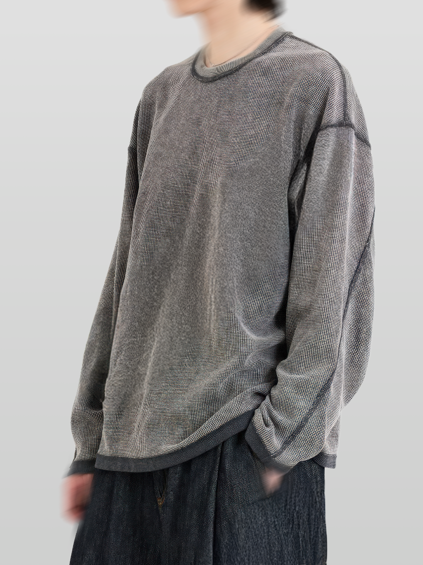 Faded Reverse Stitch Waffle T-Shirt