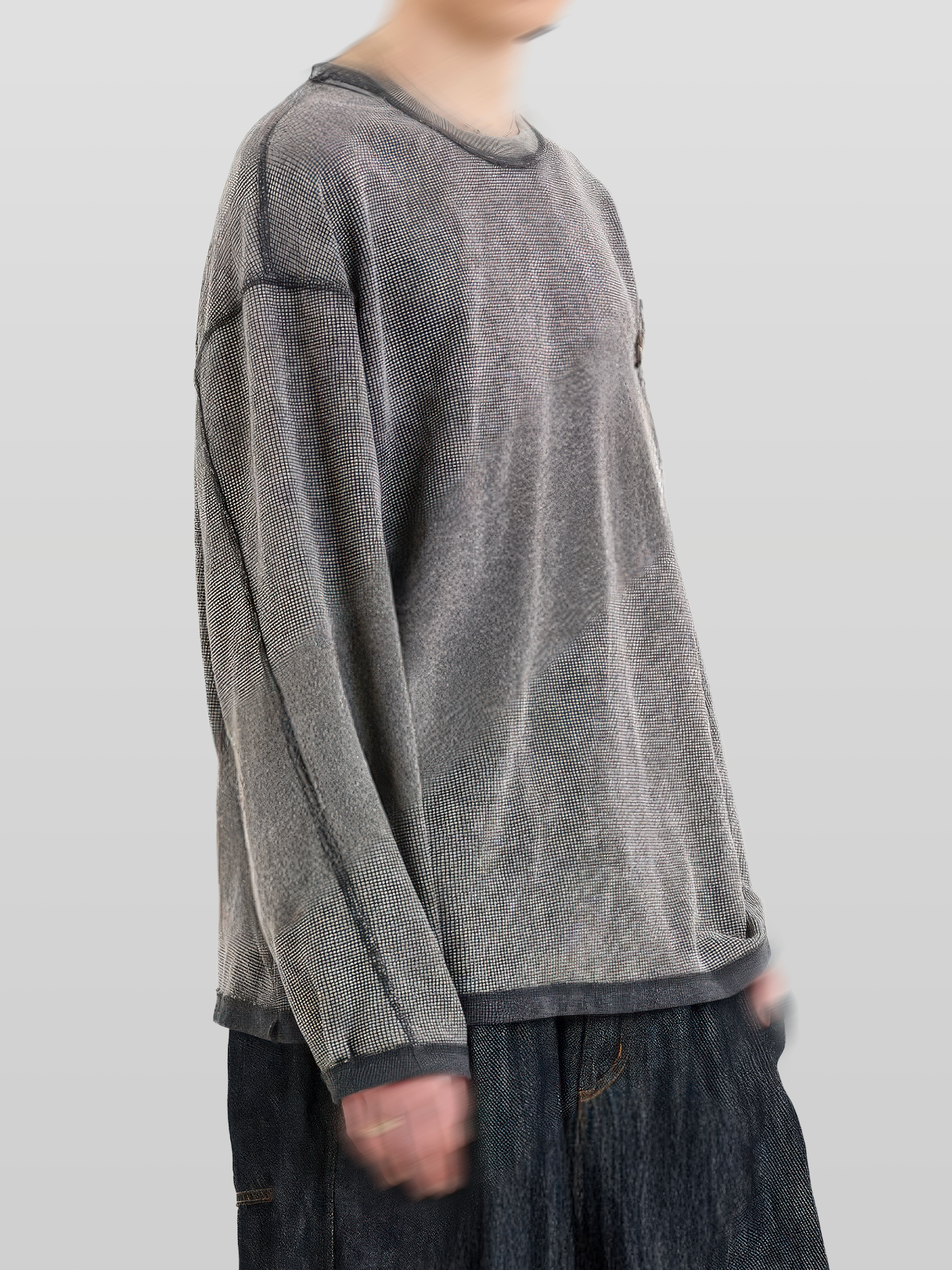 Faded Reverse Stitch Waffle T-Shirt