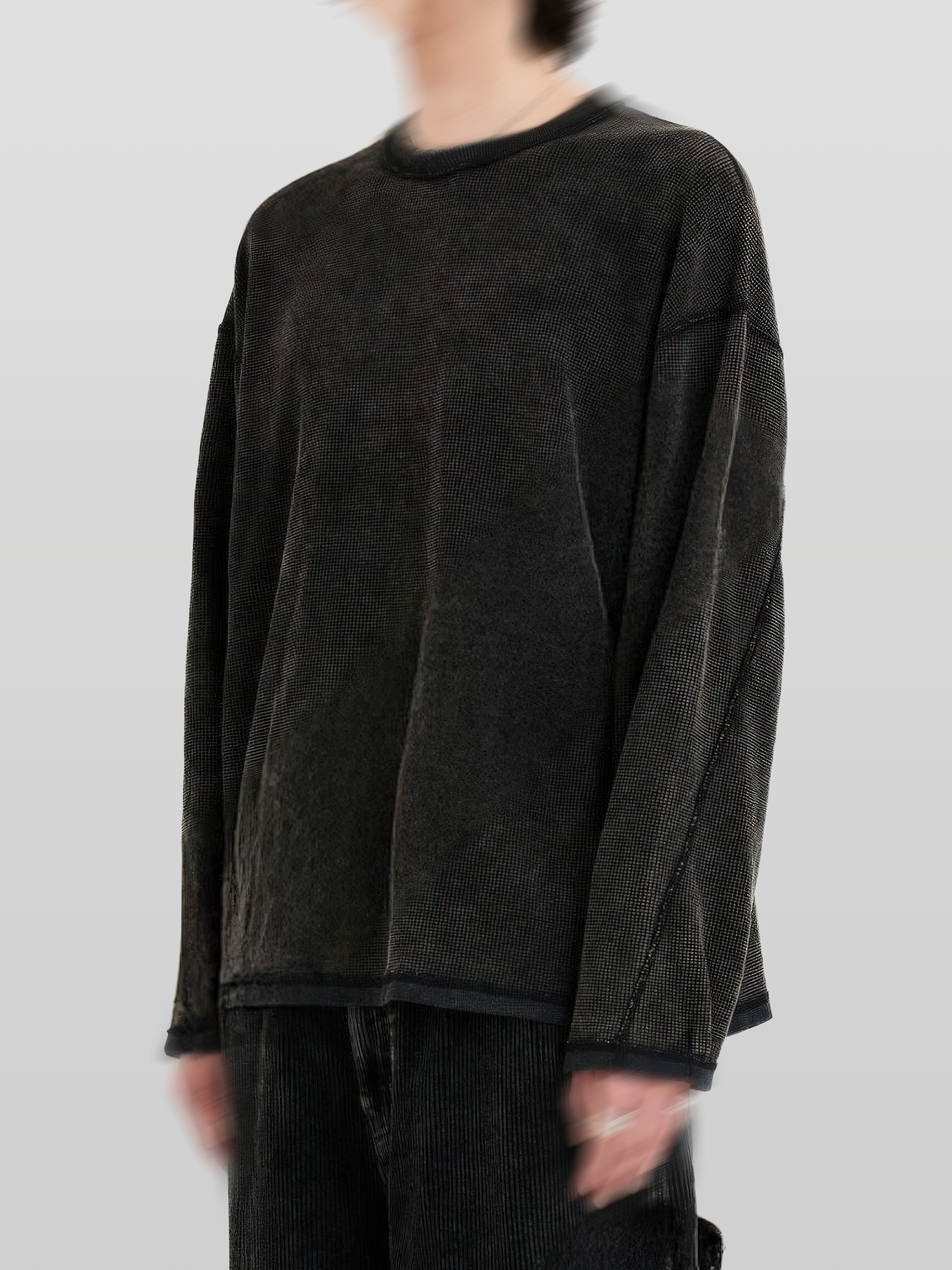Faded Reverse Stitch Waffle T-Shirt