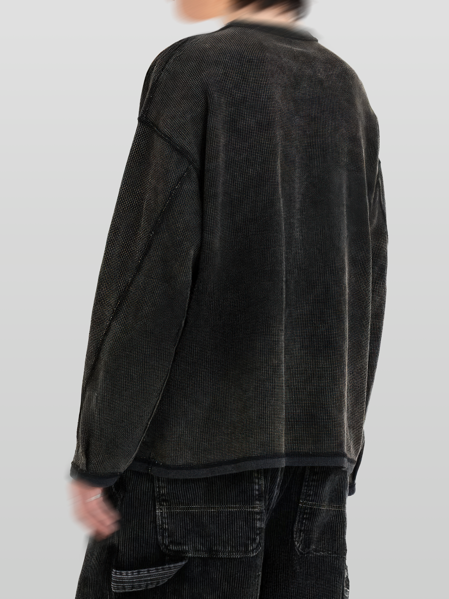 Faded Reverse Stitch Waffle T-Shirt