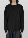 Fingerhole Henley Neck Knit