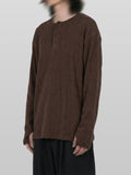 Fingerhole Henley Neck Knit