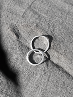 Flux Ring silver – Front view | minimalist jewelry / refined detail | UNPROVEN