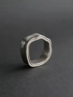 Funnel Ring silver – Detail | minimalist jewelry / refined detail | UNPROVEN