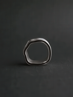 Funnel Ring silver – Detail | minimalist jewelry / refined detail | UNPROVEN