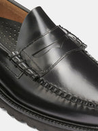 G.H.Bass Larson Lug Weejuns Loafer Black front - cleanfit minimal - UNPROVEN