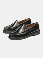 G.H.Bass Larson Lug Weejuns Loafer Black front - cleanfit minimal - UNPROVEN