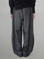 Striped Pants Gray-1 – Front view | clean essentials / minimalist | UNPROVEN