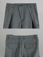 Wide Pants Gray-1 – Front view | clean essentials / minimalist | UNPROVEN