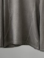 Dyed Faded Long Sleeve Tee Gray-1 – Front view | clean essentials / minimalist | UNPROVEN