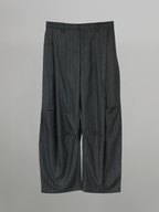 Striped Pants Gray-1 – Front view | clean essentials / minimalist | UNPROVEN
