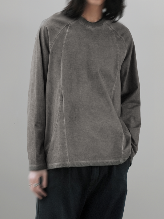 Cold Dyed Faded Long Sleeve Tee