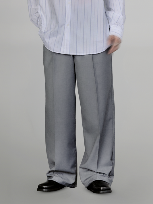 One-Tuck Semi-Wide Fit Pants