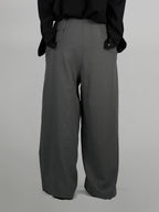 Pocket Tailored Wide Pants | UNPROVEN. Gray-1 front - cleanfit minimal - UNPROVEN