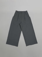 Pocket Tailored Wide Pants | UNPROVEN. Gray-1 front - cleanfit minimal - UNPROVEN
